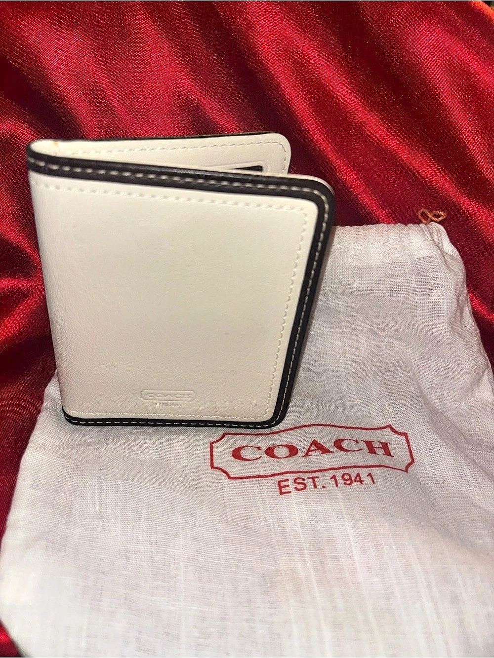 Coach Bifold Wallet in White